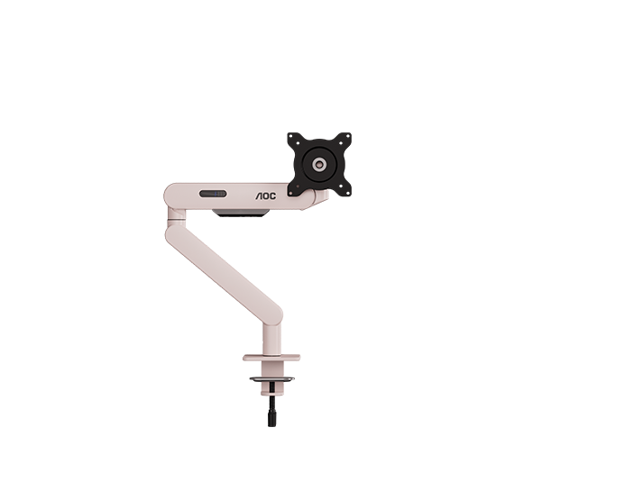AOC AM400P C-Clamp and Grommet Desk-Mount Single Monitor Arm - for monitors 17"-34" and weight 2 to 9kg
