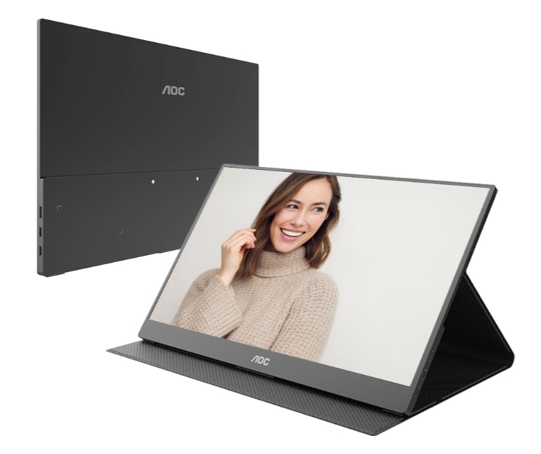 AOC 16T20 15.6" IPS FHD USB-C Portable Monitor with Smart Cover