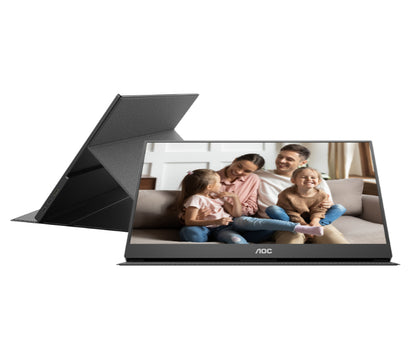 AOC 16T20 15.6" IPS FHD USB-C Portable Monitor with Smart Cover