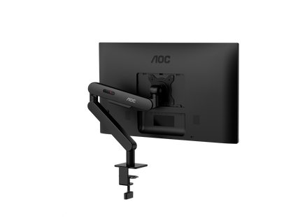 AOC AM400B C-Clamp and Grommet Desk-Mount Single Monitor Arm - for monitors 17"-34" and weight 2 to 9kg