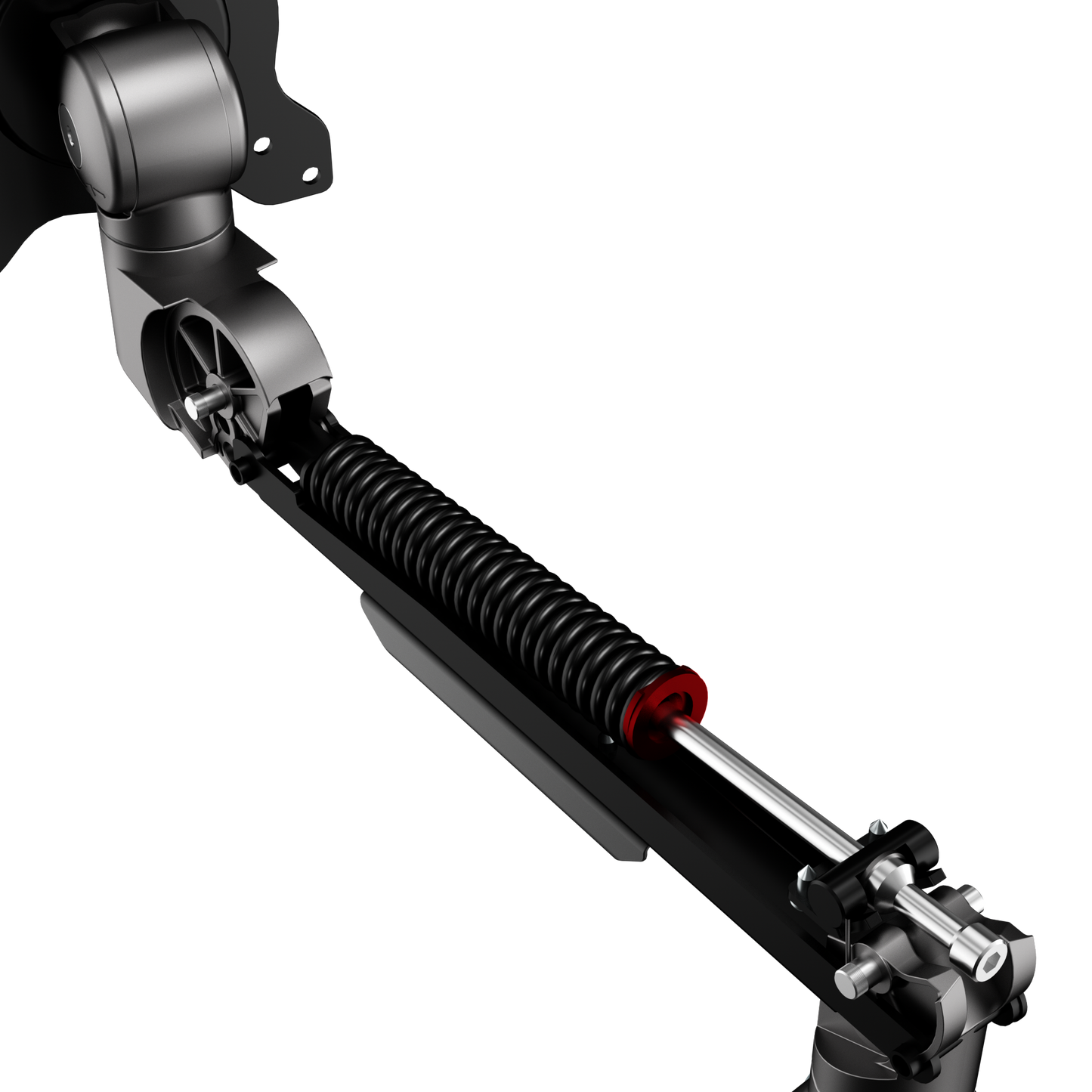 AOC AM406G (Grey) C-Clamp and Grommet Desk-Mount Single Monitor Arm - for monitors 17"-40" and weight 4 to 12kg with 1.5cm to 8cm desk surface thickness