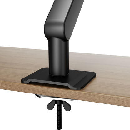 AOC AM406G (Grey) C-Clamp and Grommet Desk-Mount Single Monitor Arm - for monitors 17"-40" and weight 4 to 12kg with 1.5cm to 8cm desk surface thickness