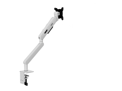 AOC AM406W (White) C-Clamp and Grommet Desk-Mount Single Monitor Arm - for monitors 17"-40" and weight 4 to 12kg with 1.5cm to 8cm desk surface thickness