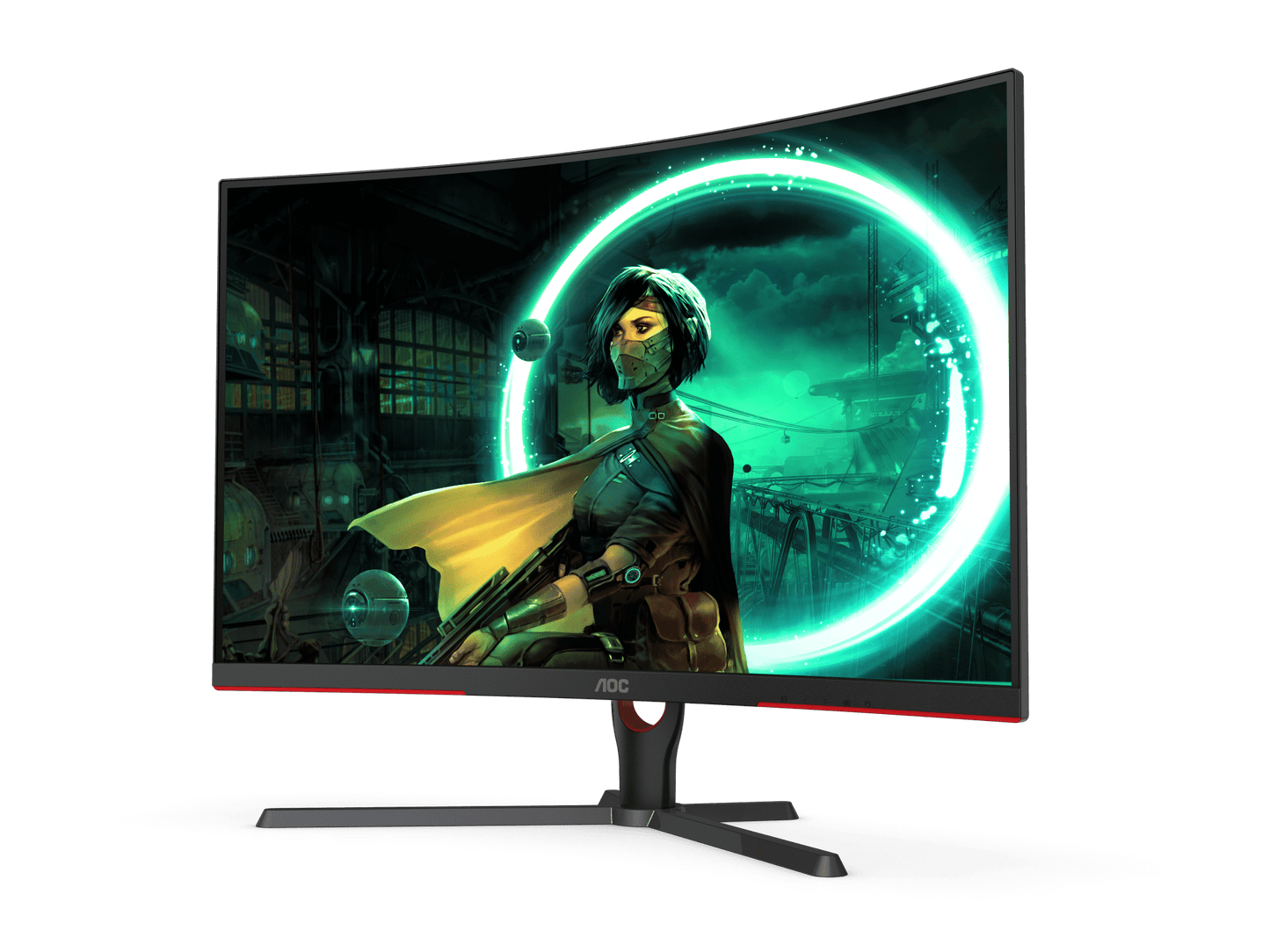 AOC CQ32G3SE 31.5" VA Curved 1000R QHD 165Hz 1ms FreeSync premium gaming monitor