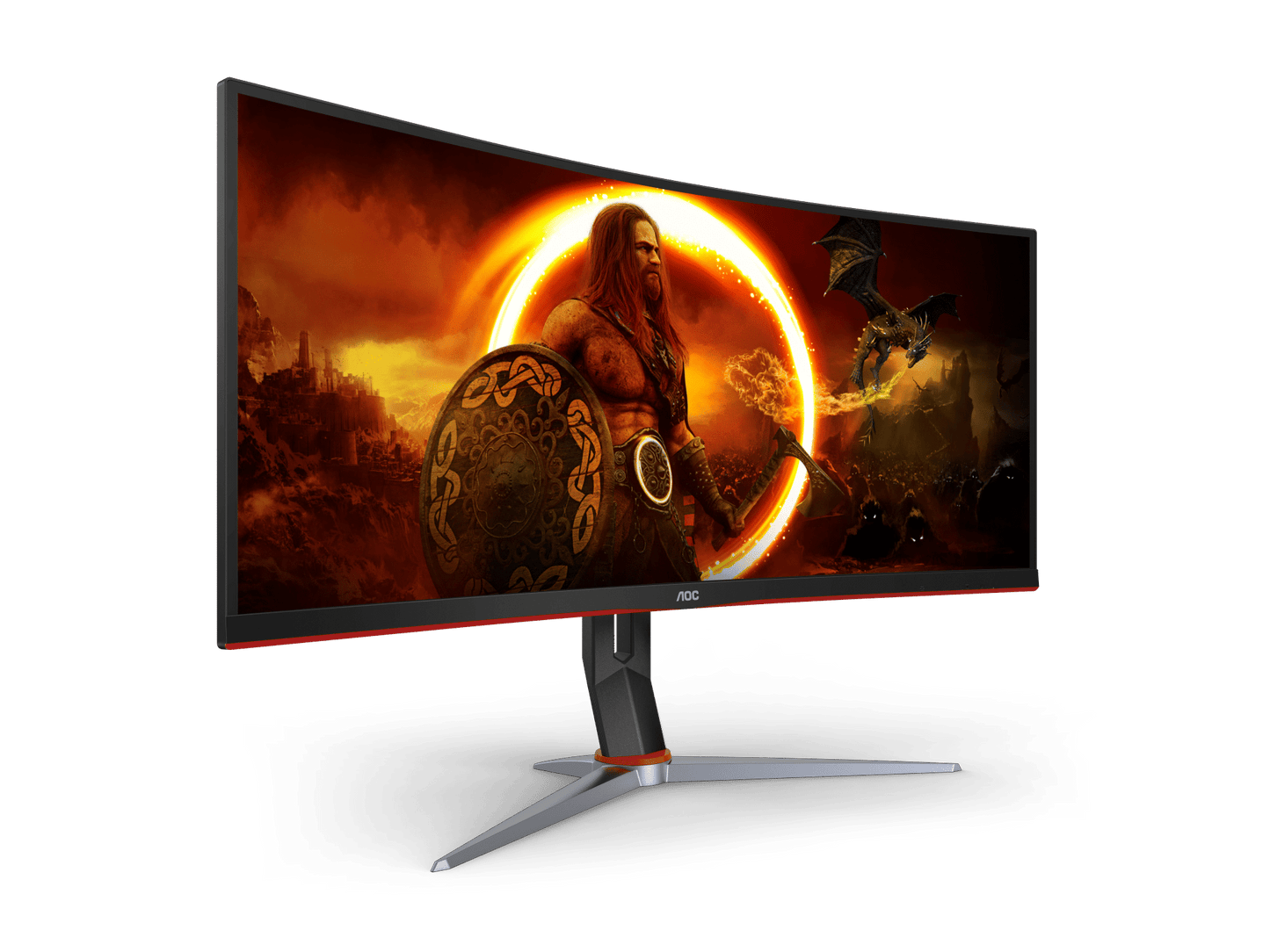 AOC CU34G2XP 34" VA Curved 1500R WQHD 180Hz 1ms Adaptive-Sync Gaming Monitor