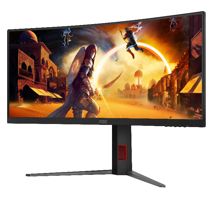 AOC CU34G4H 34" CURVED 1500R WQHD Fast VA 0.3ms 200Hz FreeSync Premium Height Adjustable Gaming Monitor
