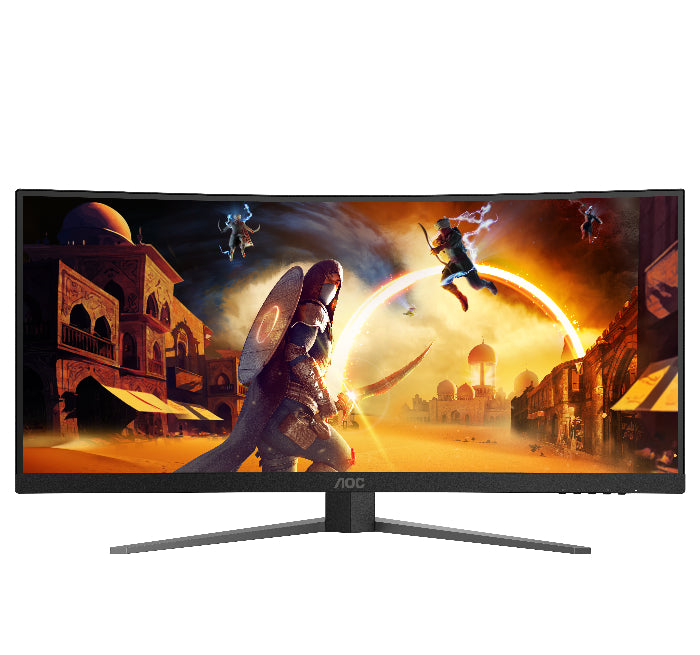 AOC CU34G4H 34" CURVED 1500R WQHD Fast VA 0.3ms 200Hz FreeSync Premium Height Adjustable Gaming Monitor