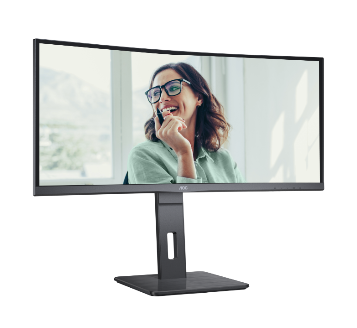 AOC CU34P3CV 34" WQHD IPS USB-C PD65W Docking Monitor with Built-in KVM