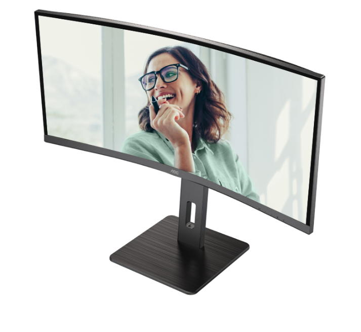 AOC CU34P3CV 34" WQHD IPS USB-C PD65W Docking Monitor with Built-in KVM