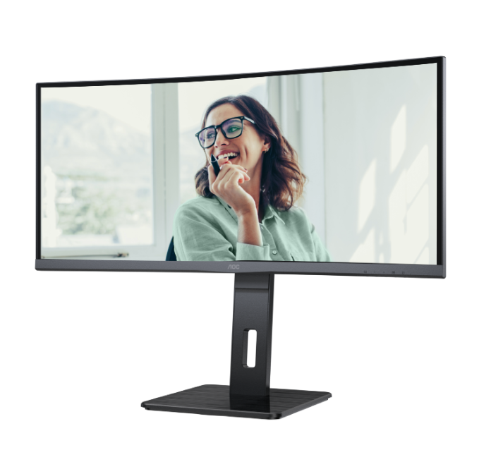 AOC CU34P3CV 34" WQHD IPS USB-C PD65W Docking Monitor with Built-in KVM