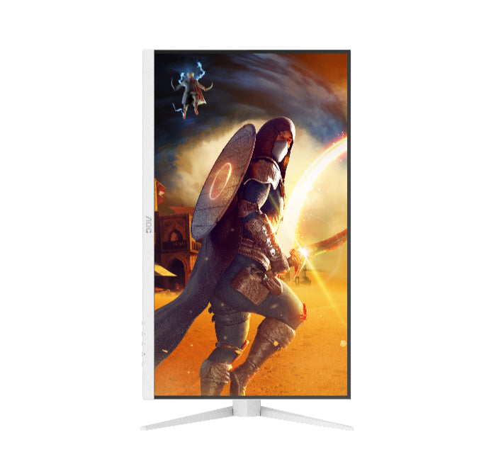 AOC Q27G4SL/WS White QHD Fast IPS 320Hz 0.3ms HDR400 Circular-Polarized Technology with Height Adjustable Gaming Monitor