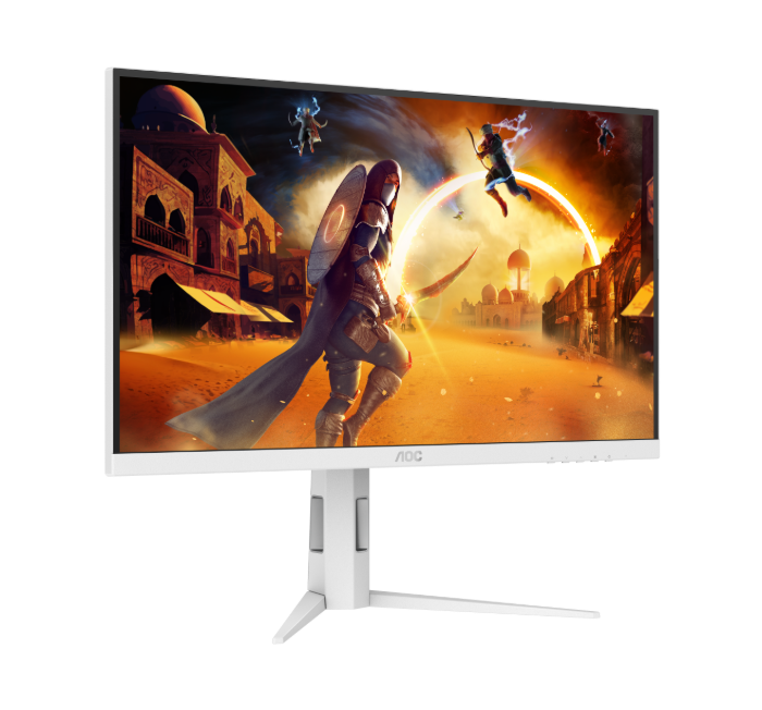 AOC Q27G4/WS (White) 27" QHD FAST IPS 200Hz 0.3ms HDR400 ADAPTIVE-SYNC Height Adjustable Gaming Monitor