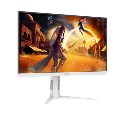 AOC Q27G4/WS (White) 27" QHD FAST IPS 200Hz 0.3ms HDR400 ADAPTIVE-SYNC Height Adjustable Gaming Monitor