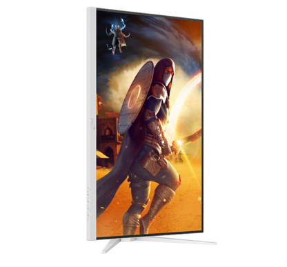 AOC Q27G4/WS (White) 27" QHD FAST IPS 200Hz 0.3ms HDR400 ADAPTIVE-SYNC Height Adjustable Gaming Monitor