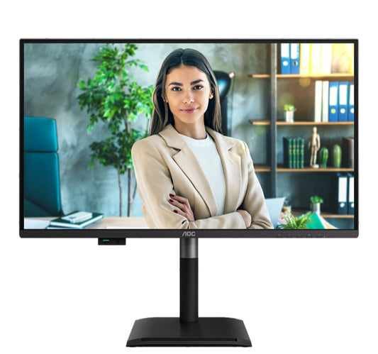 AOC Q27P4C 27" IPS QHD 120Hz USB-C PD96W & PD15W USB Hub Ergo Stand with Built-in Speaker