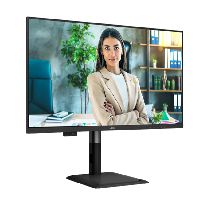 AOC Q32P4C 32" IPS QHD 100Hz USB-C PD96W & PD15W USB Hub Ergo Stand with Built-in Speaker